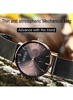Automatic mechanical multifunctional Men's watche